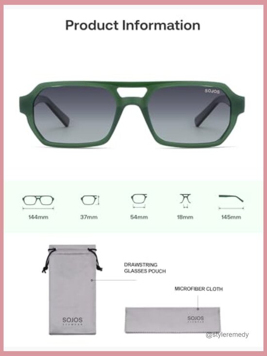 Polarized Aviator Sunglasses with UV400 Protection, Plastic Frame main image 5